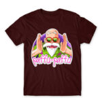 Roshi paffu paffu Burgundy Men's Tee for Anime, Dragon Ball