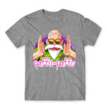 Roshi paffu paffu Grey Melange Men's Tee for Anime, Dragon Ball
