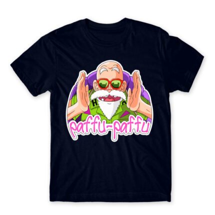Roshi paffu paffu Navy Men's Tee for Anime, Dragon Ball