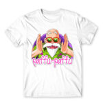 Roshi paffu paffu White Men's Tee for Anime, Dragon Ball