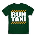 Run Taxi Bottle Green Men's Tee for Taxi Driver, Work