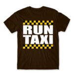 Run Taxi Chocolate Men's T-shirt for Taxi Driver, Work