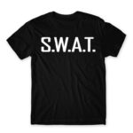 S.W.A.T. Black Men's Tee for Police, Work