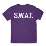 S.W.A.T. Dark Purple Men's T-shirt for Police, Work