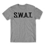 S.W.A.T. Grey Melange Men's Tee for Police, Work