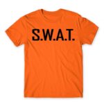 S.W.A.T. Orange Men's T-shirt for Police, Work