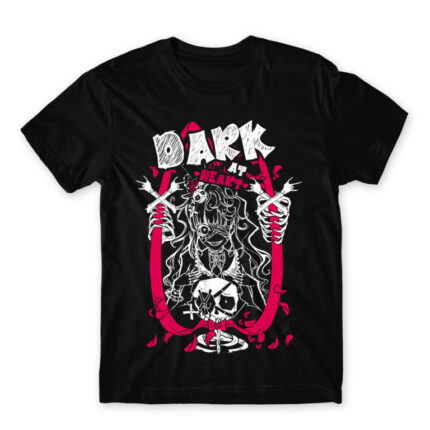 SA Dark at heart Black Men's T-shirt for Anime, Original Art