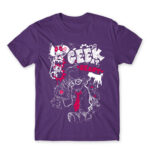SA Geek at heart Dark Purple Men's Tee for Anime, Original Art