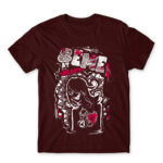 SA Seme at heart Burgundy Men's Tee for Anime, Original Art