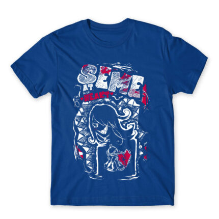 SA Seme at heart Royal Blue Men's T-shirt for Anime, Original Art