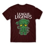 Sad Amumu Burgundy Men's T-shirt for Gaming, League Of Legends