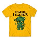 Sad Amumu Gold Men's T-shirt for Gaming, League Of Legends