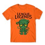 Sad Amumu Orange Men's T-shirt for Gaming, League Of Legends