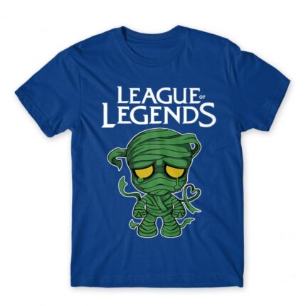Sad Amumu Royal Blue Men's T-shirt for Gaming, League Of Legends
