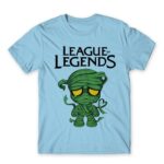 Sad Amumu Sky Blue Men's Tee for Gaming, League Of Legends