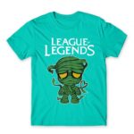 Sad Amumu Turquoise Men's T-shirt for Gaming, League Of Legends