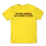Sad donkey autumn Lemon Men's T-shirt for Funny, Seasonal Depression