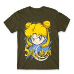 Sailor Moon – Angry Usagi Tsukino Army Men's T-shirt for Anime, Sailor Moon