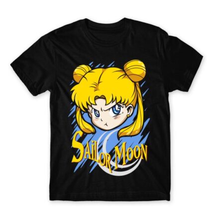 Sailor Moon – Angry Usagi Tsukino Black Men's Tee for Anime, Sailor Moon