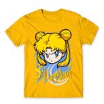 Sailor Moon – Angry Usagi Tsukino Gold Men's Tee for Anime, Sailor Moon