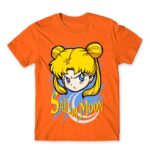Sailor Moon – Angry Usagi Tsukino Orange Men's Tee for Anime, Sailor Moon