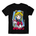 Sailor Moon – Cool Usagi Tsukino Black Men's T-shirt for Anime, Sailor Moon