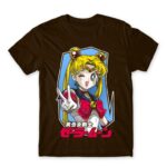 Sailor Moon – Cool Usagi Tsukino Chocolate Men's Tee for Anime, Sailor Moon