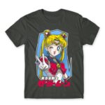 Sailor Moon – Cool Usagi Tsukino Dark Grey Men's T-shirt for Anime, Sailor Moon