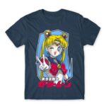 Sailor Moon – Cool Usagi Tsukino Denim Men's T-shirt for Anime, Sailor Moon