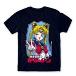 Sailor Moon – Cool Usagi Tsukino Navy Men's Tee for Anime, Sailor Moon