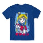 Sailor Moon – Cool Usagi Tsukino Royal Blue Men's Tee for Anime, Sailor Moon