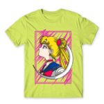 Sailor Moon – Cute Usagi Tsukino Apple Green Men's T-shirt for Anime, Sailor Moon