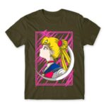 Sailor Moon – Cute Usagi Tsukino Army Men's T-shirt for Anime, Sailor Moon