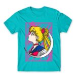 Sailor Moon – Cute Usagi Tsukino Atoll Blue Men's T-shirt for Anime, Sailor Moon