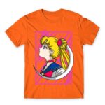 Sailor Moon – Cute Usagi Tsukino Orange Men's Tee for Anime, Sailor Moon