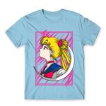 Sailor Moon – Cute Usagi Tsukino Sky Blue Men's T-shirt for Anime, Sailor Moon