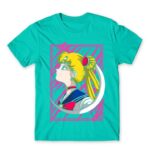 Sailor Moon – Cute Usagi Tsukino Turquoise Men's Tee for Anime, Sailor Moon