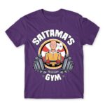 Saitama Gym – Superhero Dark Purple Men's Tee for Anime, One Punch Man