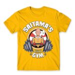 Saitama Gym – Superhero Gold Men's T-shirt for Anime, One Punch Man