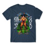 Saiyan on Shenron – Dragon Ball Denim Men's T-shirt for Anime, Dragon Ball