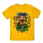 Saiyan on Shenron – Dragon Ball Gold Men's Tee for Anime, Dragon Ball
