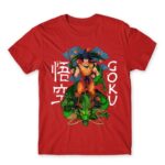 Saiyan on Shenron – Dragon Ball Red Men's Tee for Anime, Dragon Ball