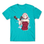 Sakura Haruno: Naruto Atoll Blue Men's T-shirt for Anime, Naruto