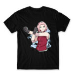 Sakura Haruno: Naruto Black Men's Tee for Anime, Naruto