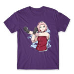 Sakura Haruno: Naruto Dark Purple Men's Tee for Anime, Naruto