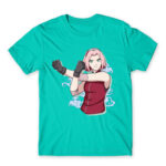 Sakura Haruno: Naruto Turquoise Men's T-shirt for Anime, Naruto