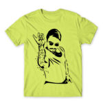 Salt bae Apple Green Men's T-shirt for Funny, Meme