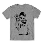 Salt bae Grey Melange Men's T-shirt for Funny, Meme