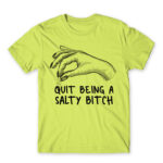 Salty bitch Apple Green Men's Tee for Badass, Funny