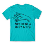 Salty bitch Atoll Blue Men's Tee for Badass, Funny